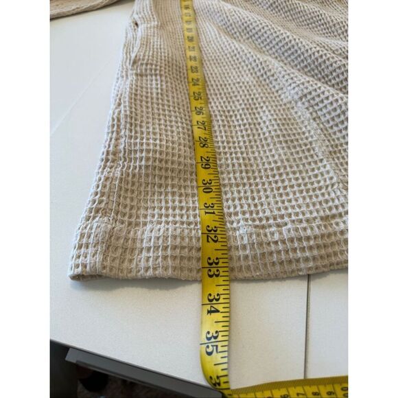 NEW Free People Go-To Ecru Waffle Knit Mini Drs SzM Boho, Cottagecore, Milkmaid - Picture 11 of 16